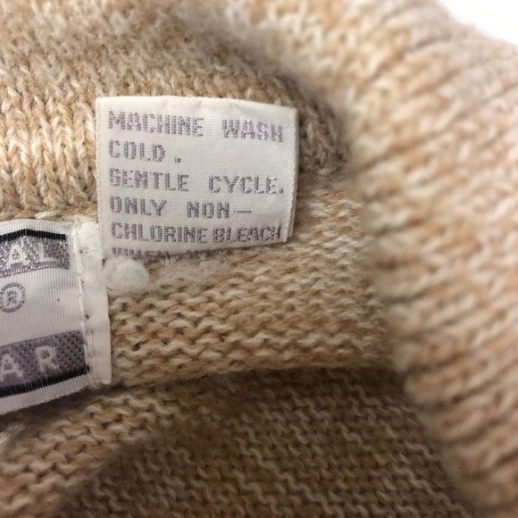 Vintage women sweater argyle medium collar International Stefano - Picture 6 of 7